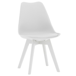 Καρέκλα Gaston 029-000205 49,5x54x81,5cm White