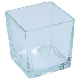 Κηροπήγιο 03.49583 12x12x12cm Γυάλινο Clear Γυαλί