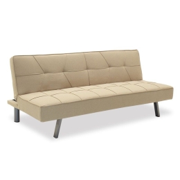 Καναπές-Κρεβάτι Travis 3θέσιος 035-000025 Μπεζ 175x83x74 Ξύλο,Ύφασμα