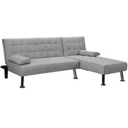 Καναπές - Κρεβάτι Γωνιακός Brisk 035-000069 200x146x75cm Grey