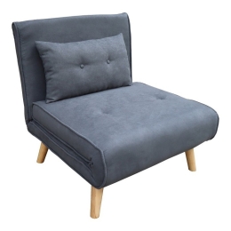 Πολυθρόνα - Κρεβάτι Josuane 035-000092 77x80x81cm Anthracite