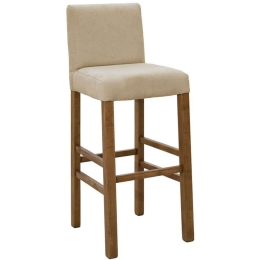 Σκαμπό Μπαρ Bari 047-000057 40x48x110cm Beige-Walnut