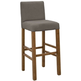 Σκαμπό Μπαρ Bari 047-000058 40x48x110cm Anthracite-Walnut