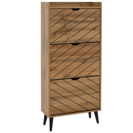 Παπουτσοθήκη Thelma 049-000068 60x23,8x131,6cm Sonoma Μοριοσανίδα
