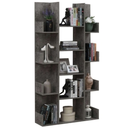 Βιβλιοθήκη Charles 049-000093 90x31x182,5cm Grey Oak
