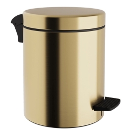 Κάδος Απορριμμάτων Soft Close 5Lt 05-136-023 20x28cm Brushed Brass Pam&Co Ορείχαλκος