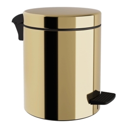 Κάδος Απορριμμάτων Soft Close 5Lt 05-136-024 20x28cm Gold Pam&Co Ορείχαλκος
