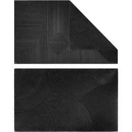 Πατάκι Εισόδου Δύο Όψεων 05.1442595 45x75cm Black 45X75