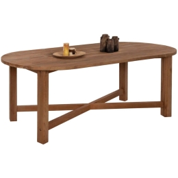 Τραπέζι Kutai HM9640 200x90x75cm Natural Ξύλο