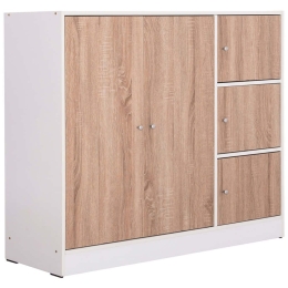 Ντουλάπι Matin HM2480.01 117x39,5x99,5cm Sonoma-White Μελαμίνη
