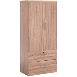 Ντουλάπα Δίφυλλη Reina HM2484.11 80x48x183cm Sonoma Δίφυλλη