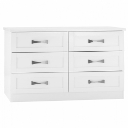 Συρταριέρα Milani HM317.05 Με 6 Συρτάρια 120X40X76cm White