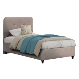 Κρεβάτι Dolores HM649.22 Για Στρώμα 90x200cm Beige Μονό Ξύλο,Ύφασμα