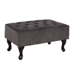 Ταμπουρέ Υποπόδιο Grey T.Chesterfield Emma 80x46x42Y εκ.HM226.10