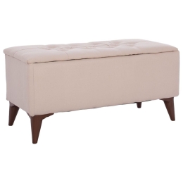 Σκαμπό-Μπαούλο HM9261.03 91x42x43cm Beige-Brown