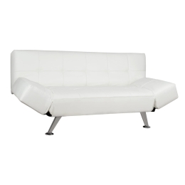 Καναπές Κρεβάτι Thom Hm3001.01 Λευκό 189x93x82cm Τεχνόδερμα