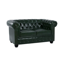 Καναπές Διθέσιος Τύπου Chesterfield HM3010.08 150x90x72cm Pine Τεχνόδερμα