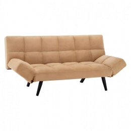 Καναπές-Κρεβάτι Τριθέσιος HM3167.07 182Χ80Χ88Υcm Beige Βελούδο