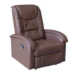 Πολυθρόνα Relax Καφέ HM0026.03  Με Μηχανισμό Massage Τεχνόδερμα