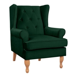 Πολυθρόνα Μπερζέρα Dark Green Brandon 81Χ83Χ101Υ εκ.HM3073.13 Βελούδο