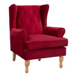 Πολυθρόνα Μπερζέρα Red Brandon 81Χ83Χ101Υ εκ.HM3073.14 Βελούδο