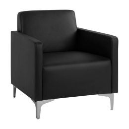 Πολυθρόνα Nellie HM3159.11 Black 64Χ71Χ71Υ εκ. Μέταλλο,Τεχνόδερμα