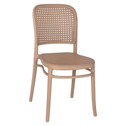 Καρέκλα Πολυπροπυλένιου HM5937.03 41x53x85,5cm Cappuccino