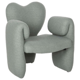 Πολυθρόνα Hartt HM9777.07 84x74x87cm Με Ύφασμα Teddy Mint Ύφασμα