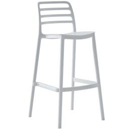 Σκαμπό Bar Snod HM6099.01 37,2x50x101,5cm White