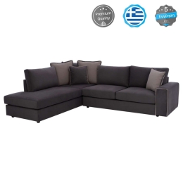 Καναπές Αριστερή Γωνία Home HM3255.01L 270x225x90cm Αλέκιαστο Ύφασμα Grey Ύφασμα