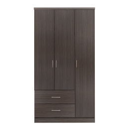 Ντουλάπα Hm340.01 89.2Χ42Χ181 cm Τρίφυλλη Μελαμίνη