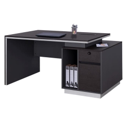 Γραφείο Επαγγελματικό Με Δεξί Ντουλάπι Rosewood HM2113R 180X80X76cm