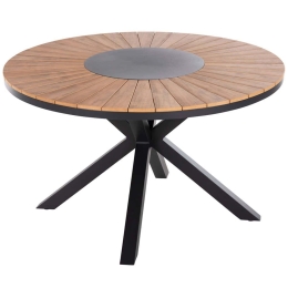 Τραπέζι Κήπου Moril HM6041.01 Φ120cm Anthracite-Natural