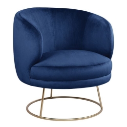 Πολυθρόνα Blue HM8403.08 80X75X82Υ εκ. Βελούδο, Μέταλλο