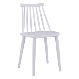 Καρέκλα Vanessa HM8052.11 43x46,5x82cm White Σετ 4τμχ Μέταλλο,Πολυπροπυλένιο