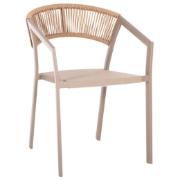 Πολυθρόνα HM5891.23 57x63x82cm Champagne