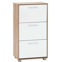 Παπουτσοθήκη Davina HM2221.06 62x24x110cm Sonoma-White Μελαμίνη