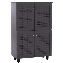 Παπουτσοθήκη - Ντουλάπι Kabira HM2210.10 77x34x123cm Grey Ξύλο