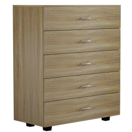 Συρταριέρα Με 5 Συρτάρια HM8995.01 80x40Χ100cm Sonoma
