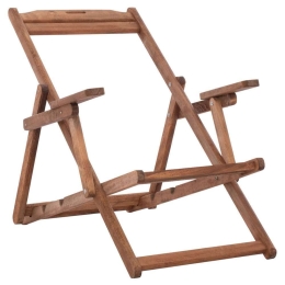 Σεζλόνγκ Λήμνος HM5799.01 Με Μπράτσα 62,5x97x105cm Εμποτισμού Walnut