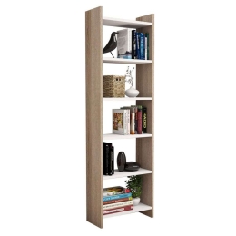 Βιβλιοθήκη HM9226.12 48,5x22x160cm Sonοma-White Μελαμίνη