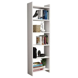 Βιβλιοθήκη HM9226.11 48,5x22x160cm White Μελαμίνη