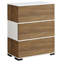 Παπουτσοθήκη Mirabell HM8938.11 90x30x93cm Walnut-White Μελαμίνη