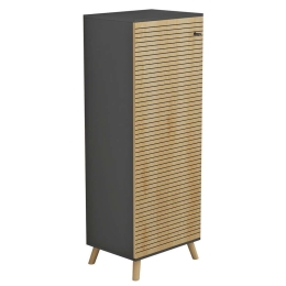 Παπουτσοθήκη - Ντουλάπι Alvaro HM8954.15 50x38x135cm Anthracite-Natural Μελαμίνη