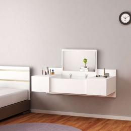 Κρεμαστή Τουαλέτα Linde HM8960.11 Με Καθρέπτη 100x39x33cm White Μελαμίνη