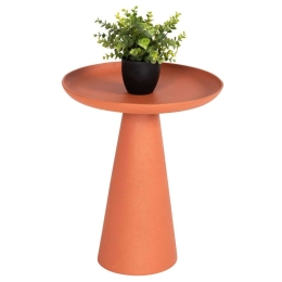 Τραπεζάκι Βοηθητικό Delcon HM4247.06 Φ39,5x47cm Orange Μέταλλο