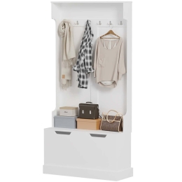 Έπιπλο Εισόδου Kaylor HM2475.03 93x34x180cm White Mdf