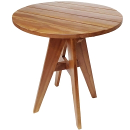 Τραπέζι Κήπου Leo HM9917 Φ70x75cm Natural