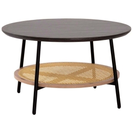 Τραπέζι Σαλονιού Sewell HM18033 Φ80x46,5cm Zebrano-Natural
