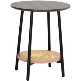 Τραπεζάκι Βοηθητικό Sewell HM18034 Φ45x55cm Zebrano-Natural
